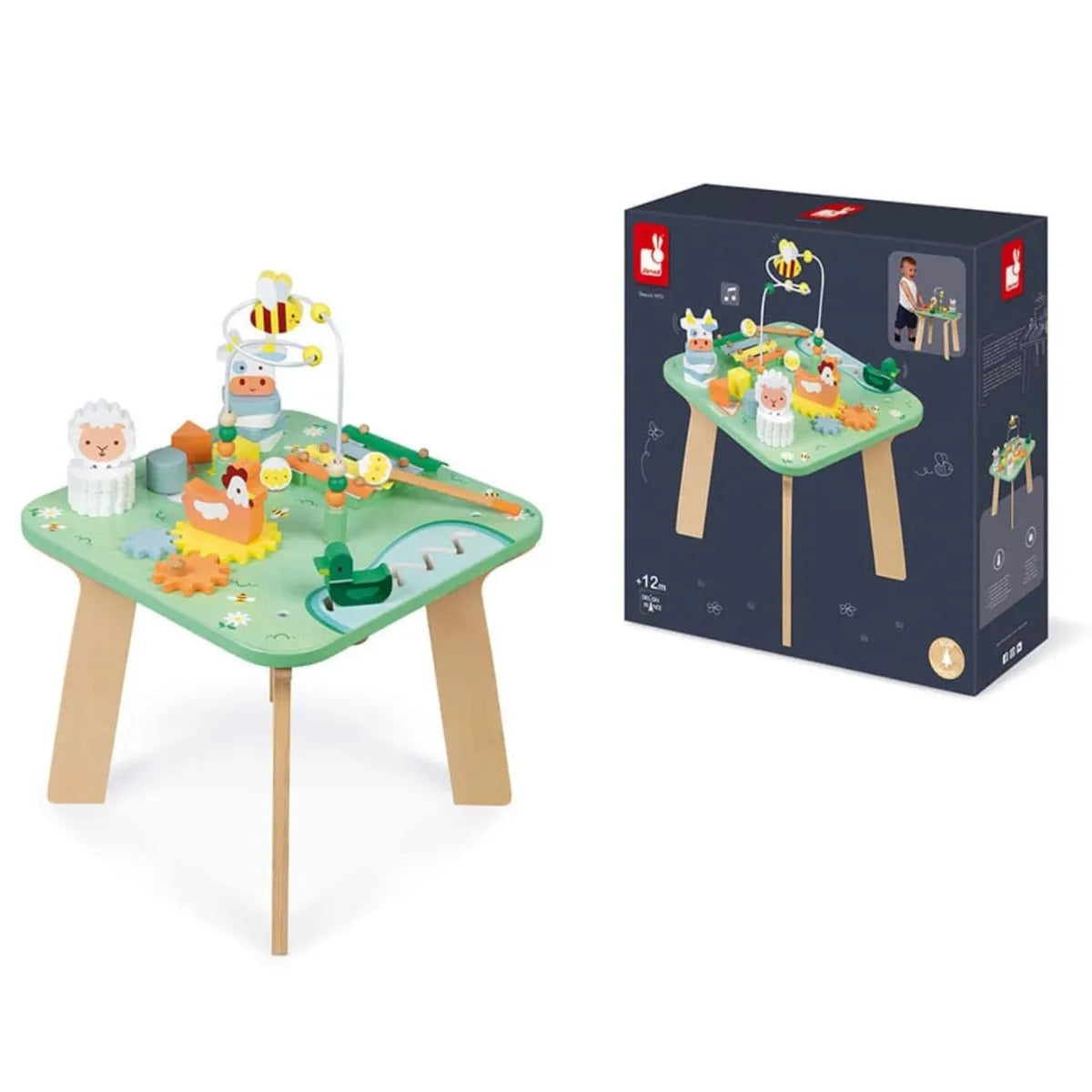 Boutique Petites Fleurs - Table d'Activités en Bois Jolie Prairie - Janod