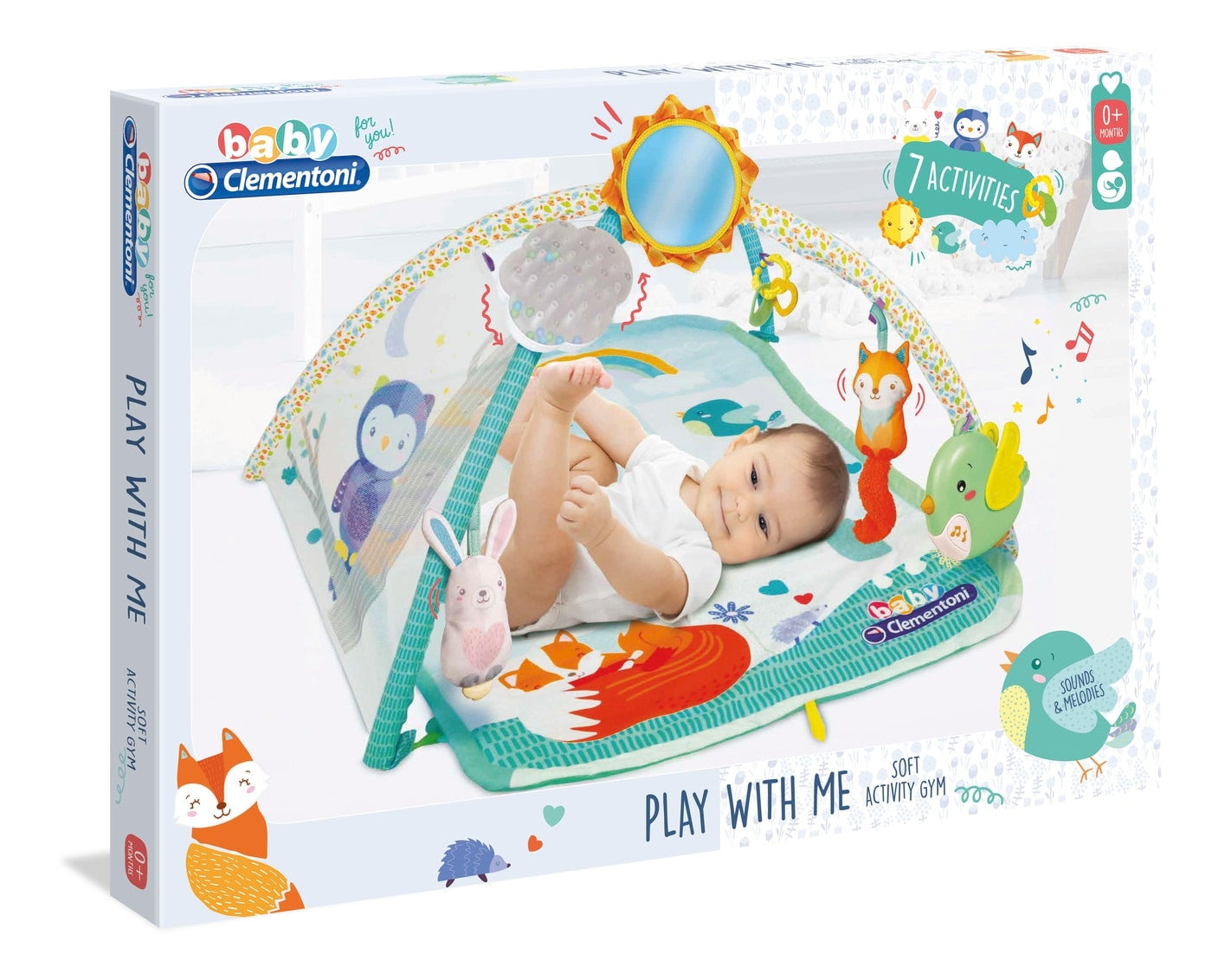 Tapis d'activité pour bébé Play with me Clementoni