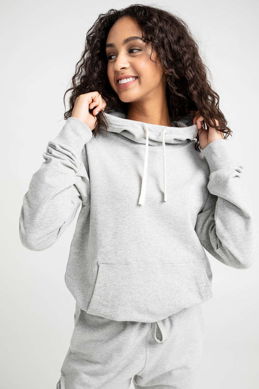 Hoodie unisexe Original au coton Ado/adulte Gris