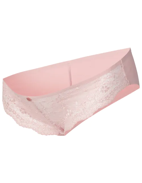 Slip maternité Brazilian dentelle vieux rose 20N4110