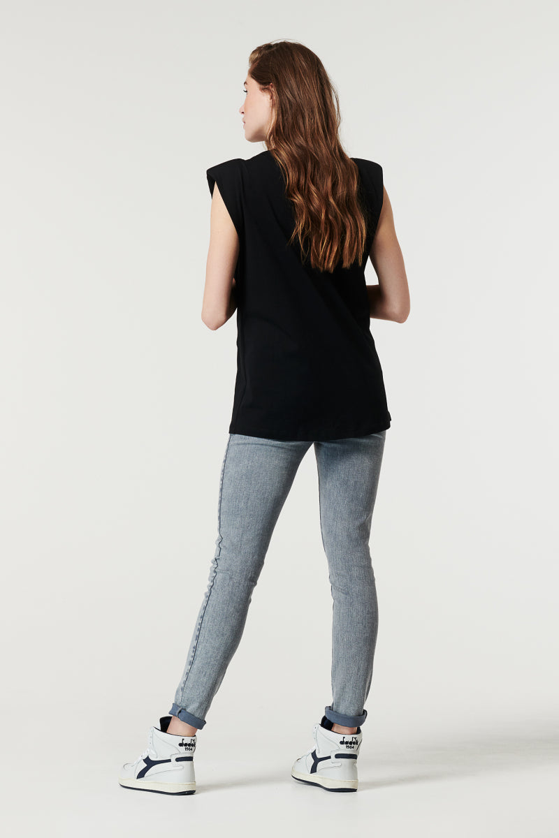 T-shirt maternité Shoulderpad Noir 2220011