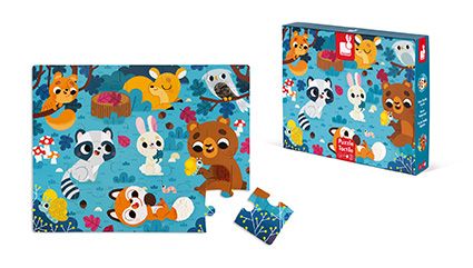 Casse-tête tactile - Animaux de la forêt (20 mcx)