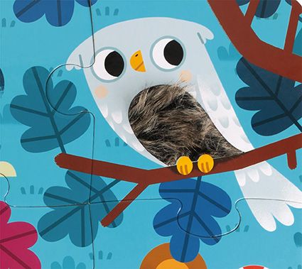 Casse-tête tactile - Animaux de la forêt (20 mcx)