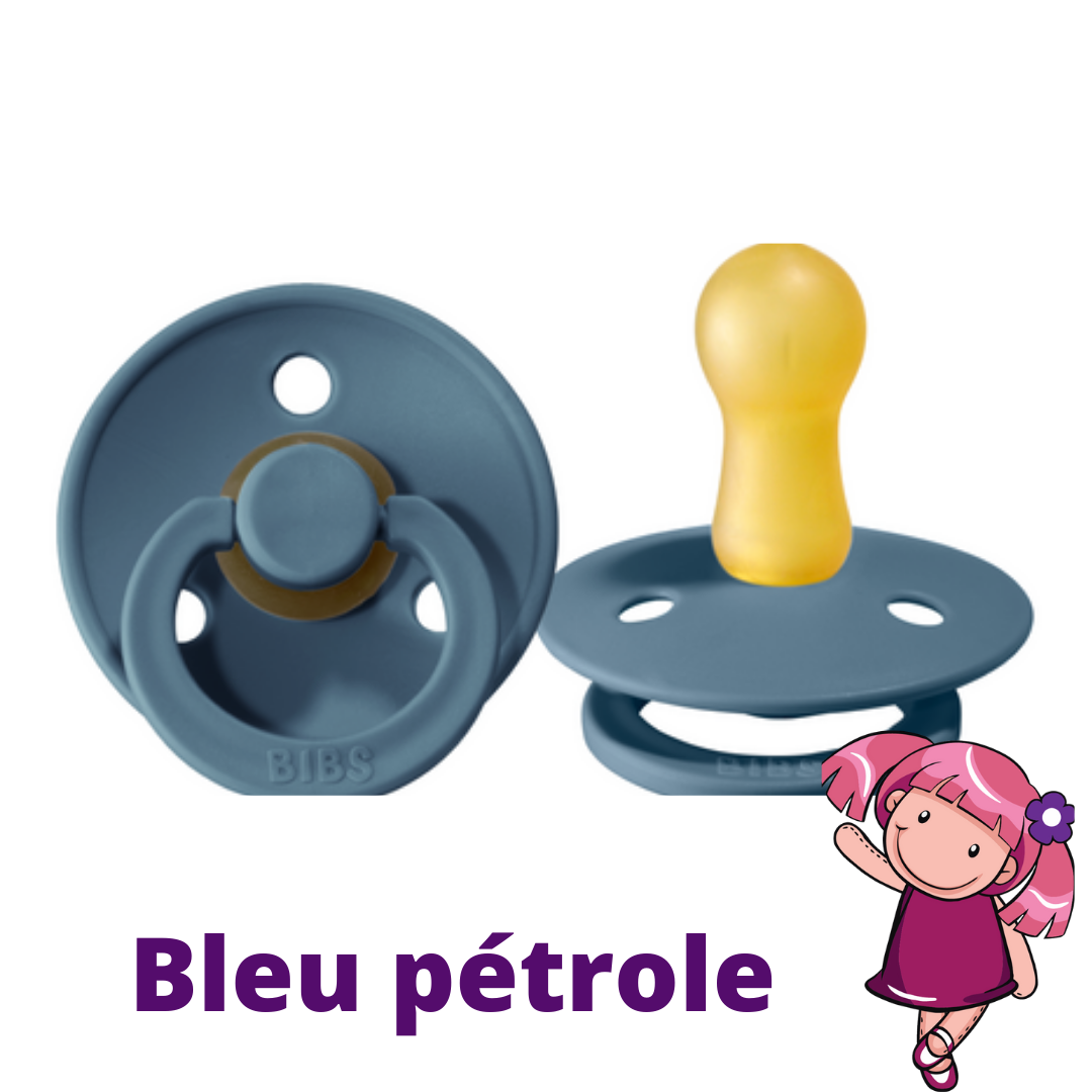 Suce Bibs Bleu pétrole 0-6 mois