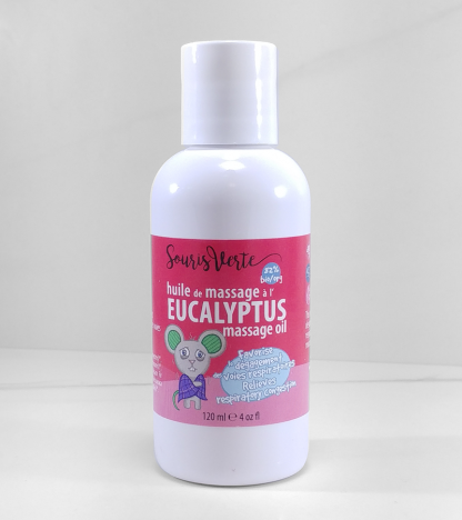 Huile de massage à l'eucalyptus Souris Verte