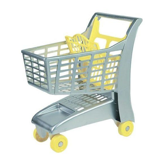 Petit chariot d'épicerie gris