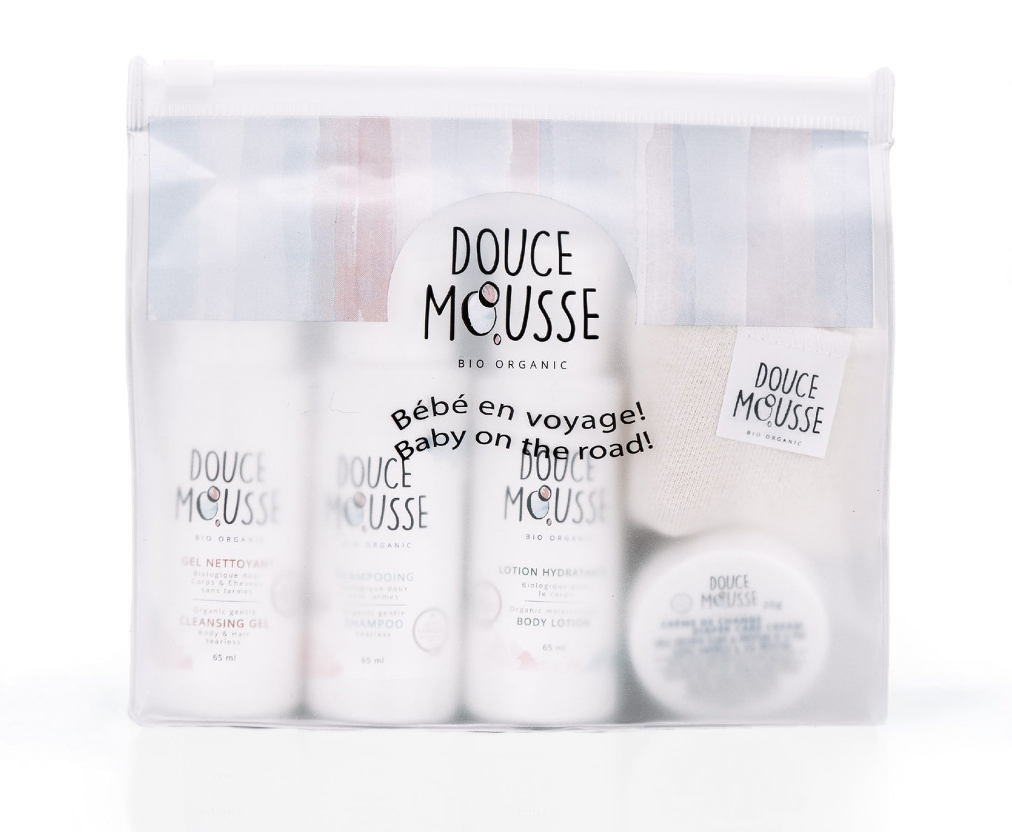 Trousse bébé en voyage Douce Mousse