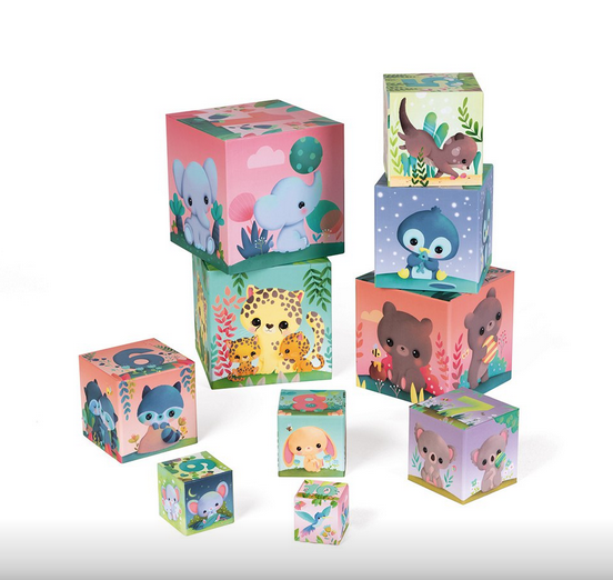 Pyramide cubes animaux tous mignons