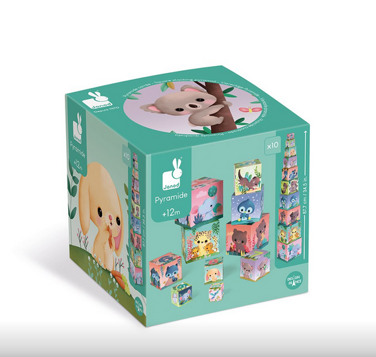 Pyramide cubes animaux tous mignons
