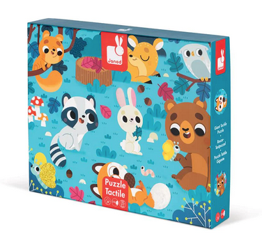 Casse-tête tactile - Animaux de la forêt (20 mcx)