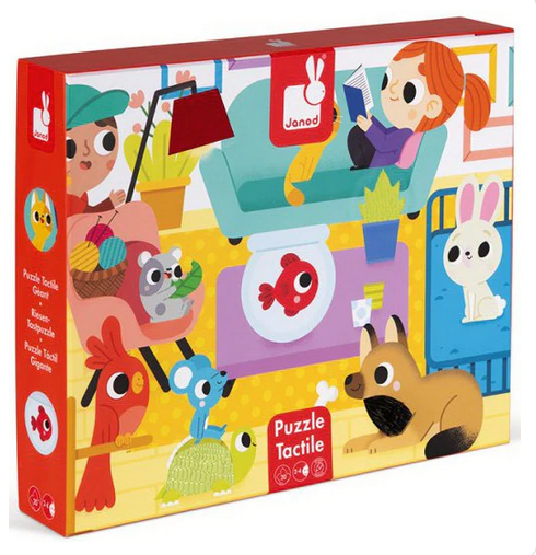 Puzzle tactile - Animaux domestiques (20 mcx)