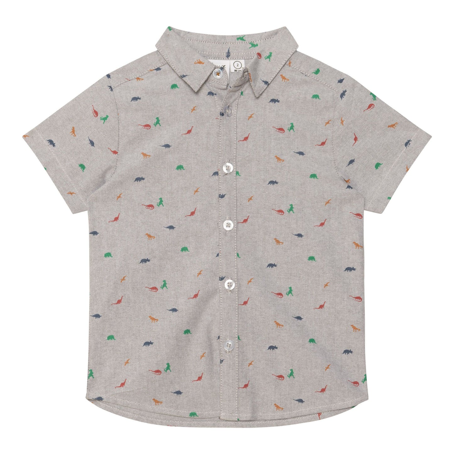 Boutique Petites Fleurs - Chemise à manches courtes mini Dinosaures E30S12 - Deux par Deux