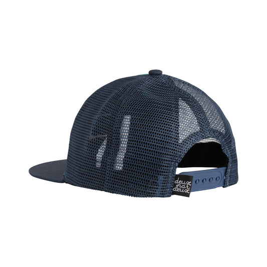 Boutique Petites Fleurs - Casquette rayée turquoise Deux par Deux E30VC20