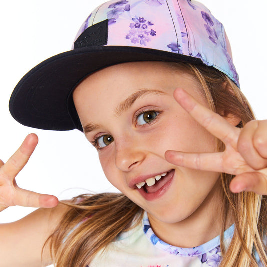 Boutique Petites Fleurs - Casquette multicolore imprimée fleurs E30VC7 - Deux par Deux