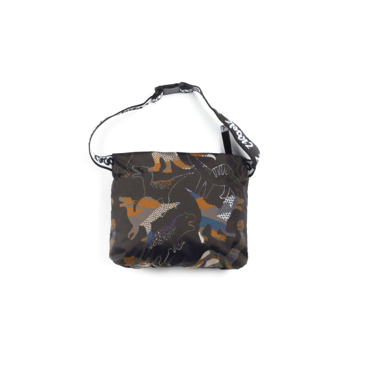 Manteau Deux par Deux Brise-vent compressible khaki imprimé dinosaures E30W48