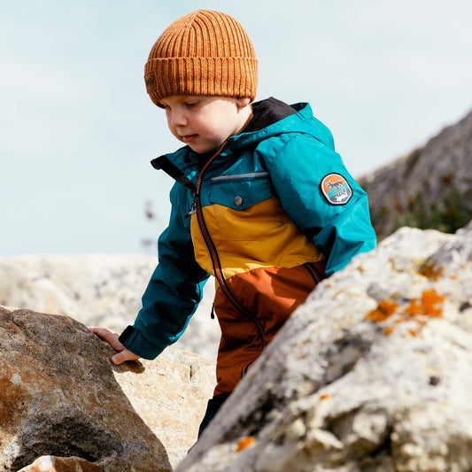 Boutique Petites Fleurs - tuque en maille marron Deux par Deux E30WT24
