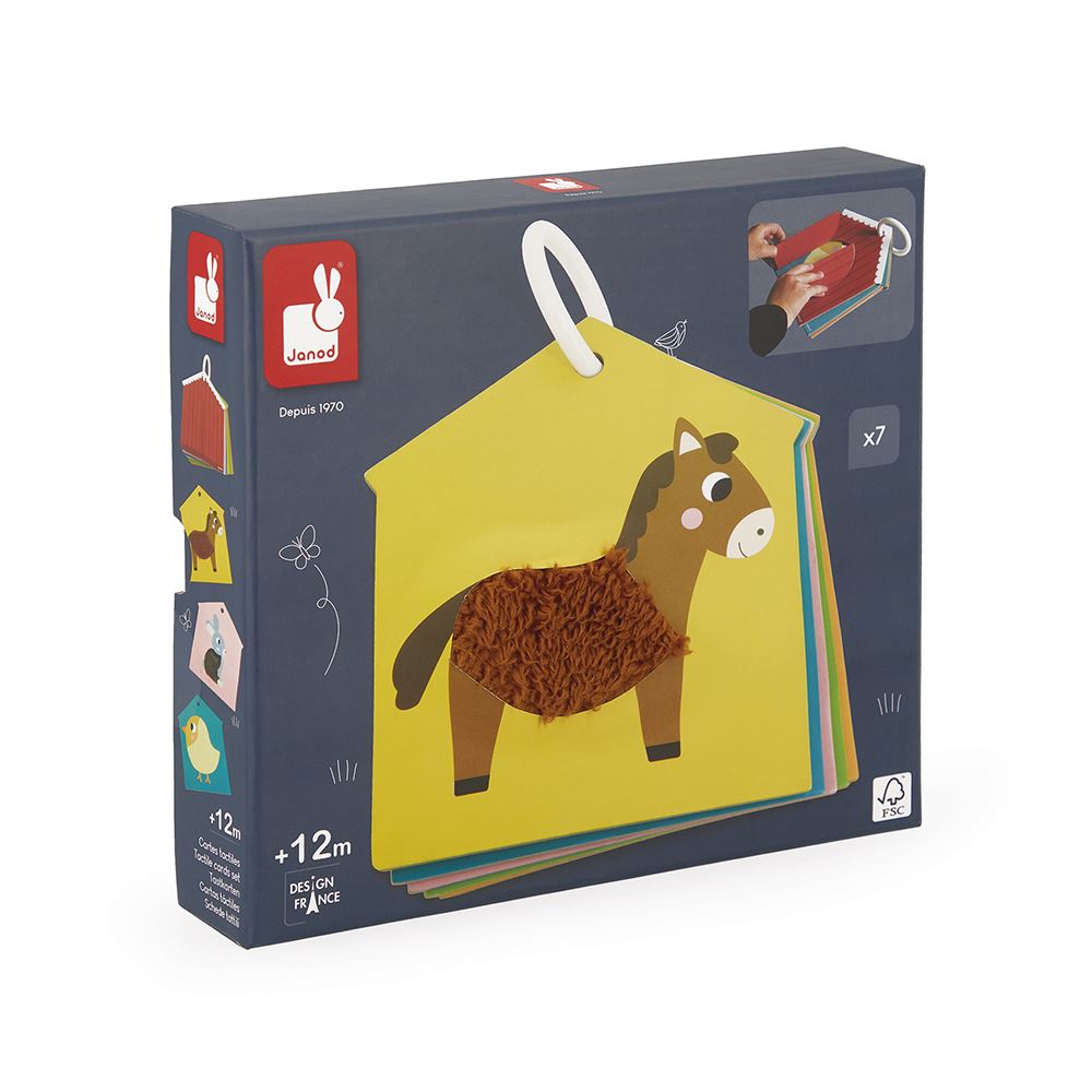 Ensemble de cartes tactiles La Ferme de Janod