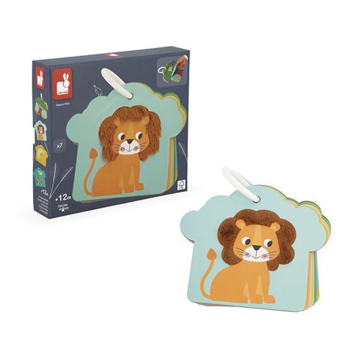 Ensemble de cartes tactiles La Savane de Janod - démo