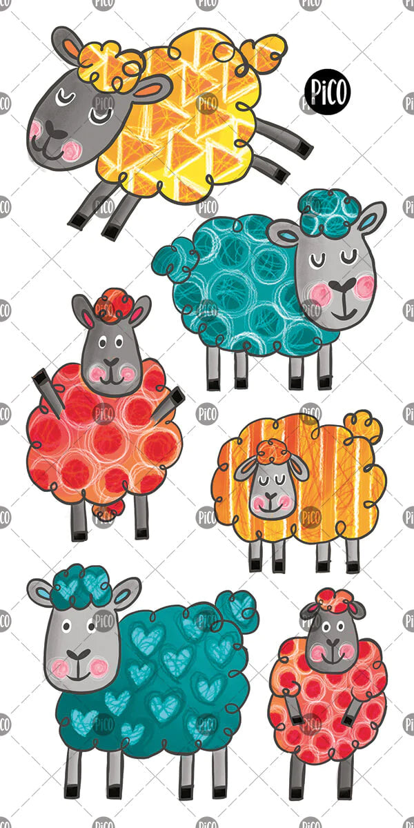 Tatouage temporaire Les moutons sauteurs / pico-316