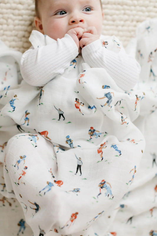 Boutique Petites Fleurs- Mousseline Football - loulou lollipop