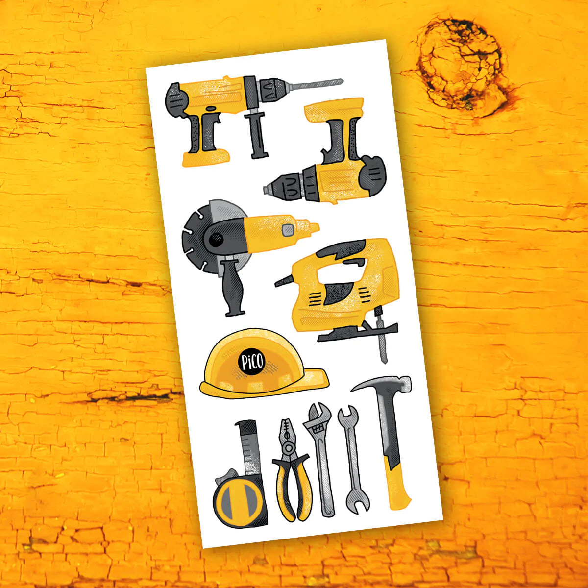 Boutique Petites Fleurs - Tatouage temporaire Les outils de construction / pico-257