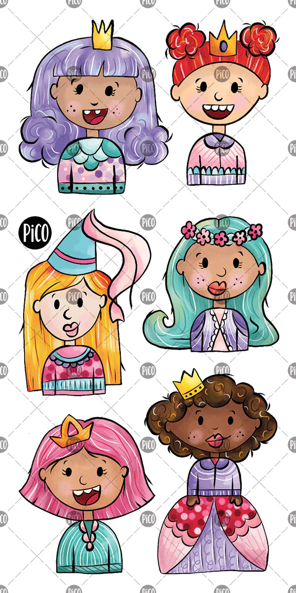 Boutique Petites Fleurs - Tatouage temporaire Les princesses espiègles / pico-304