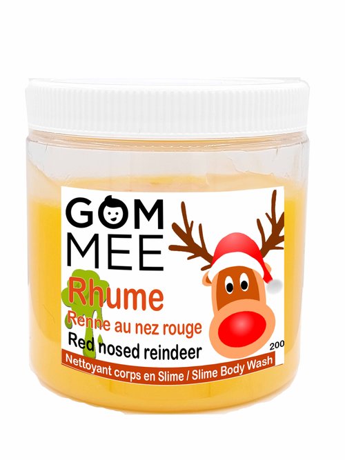 SLIME MOUSSANTE RHUME DE RENNE AU NEZ ROUGE 200G | GOMMEE