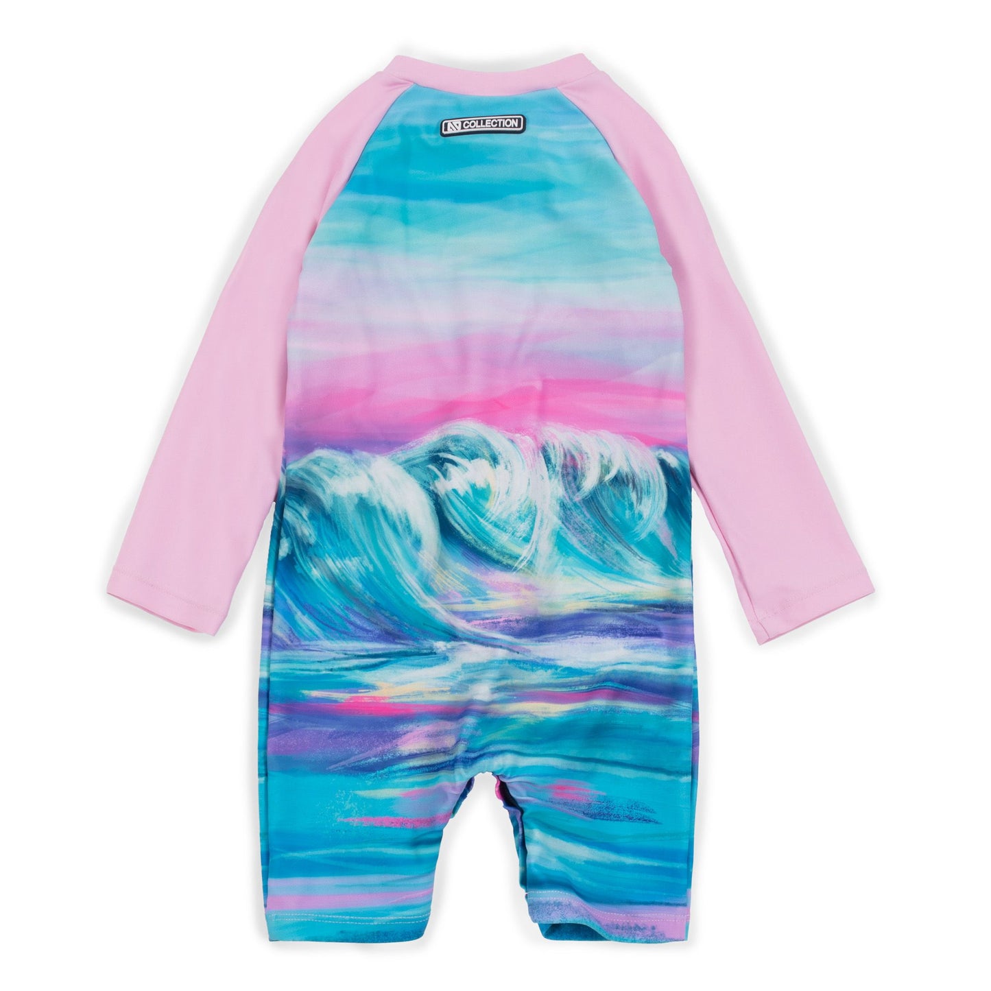 Maillot uv pour bébé à manche longue Vagues S23S316-1