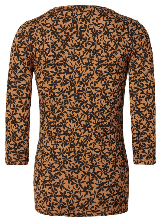 T-shirt manches longues de maternité Black Flower Supermom 1270021