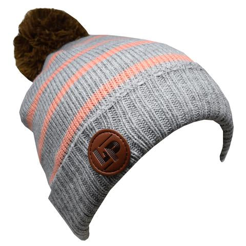 tuque Aspen grise et rose