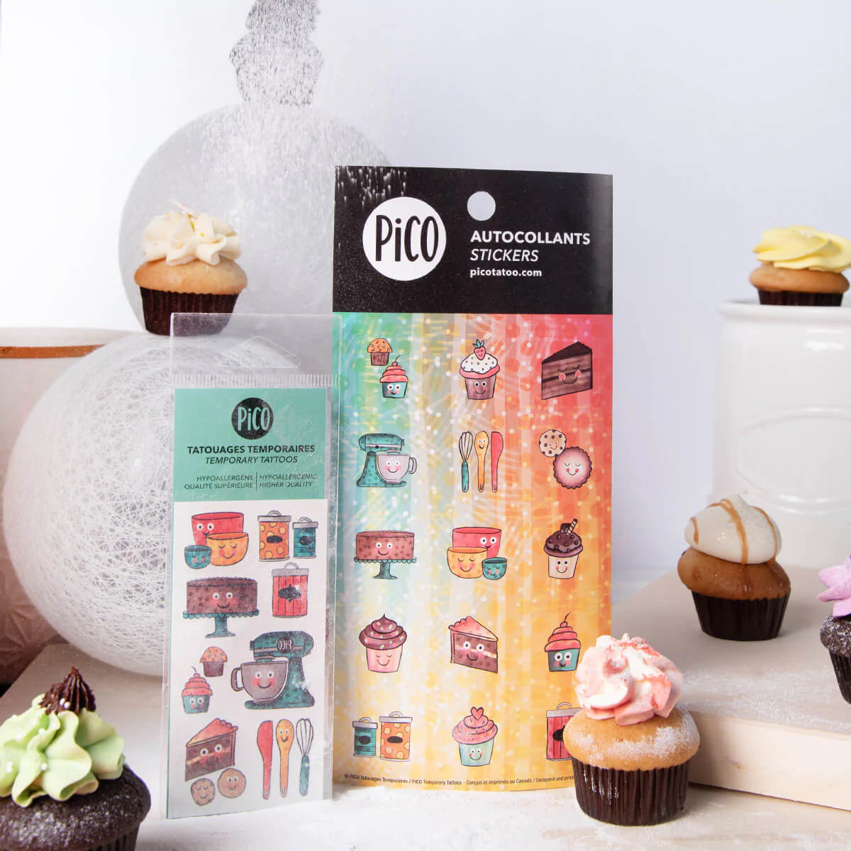 Boutique Petites Fleurs - Tatouage temporaire La passion de la pâtisserie / pico-286