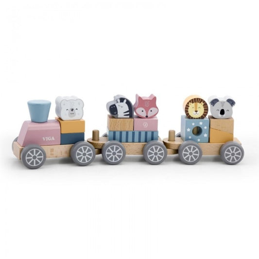 Train à empiler en bois