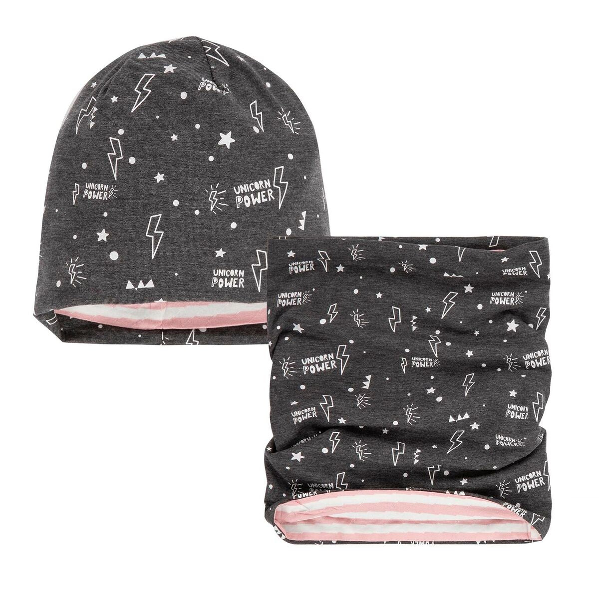 Ensemble tuque et foulard réversible A30FAC