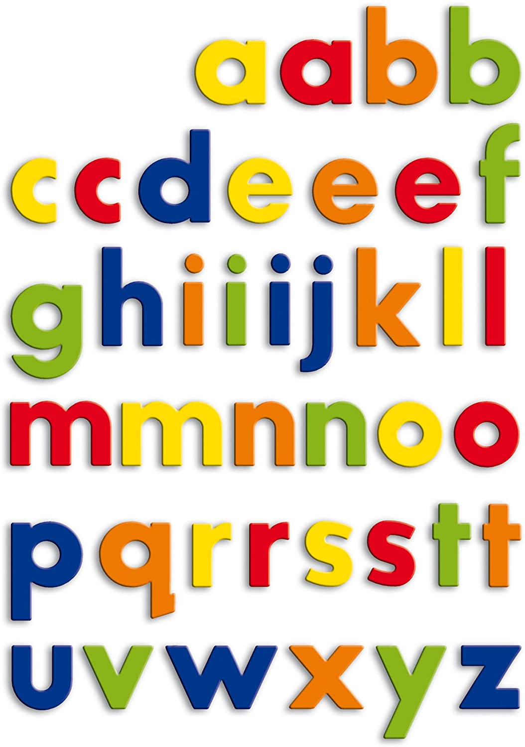 Lettres minuscules magnétiques