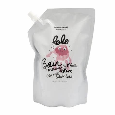 BAIN MOUSSANT À L’HUILE D’OLIVE - éco recharge 1 litre Lolo