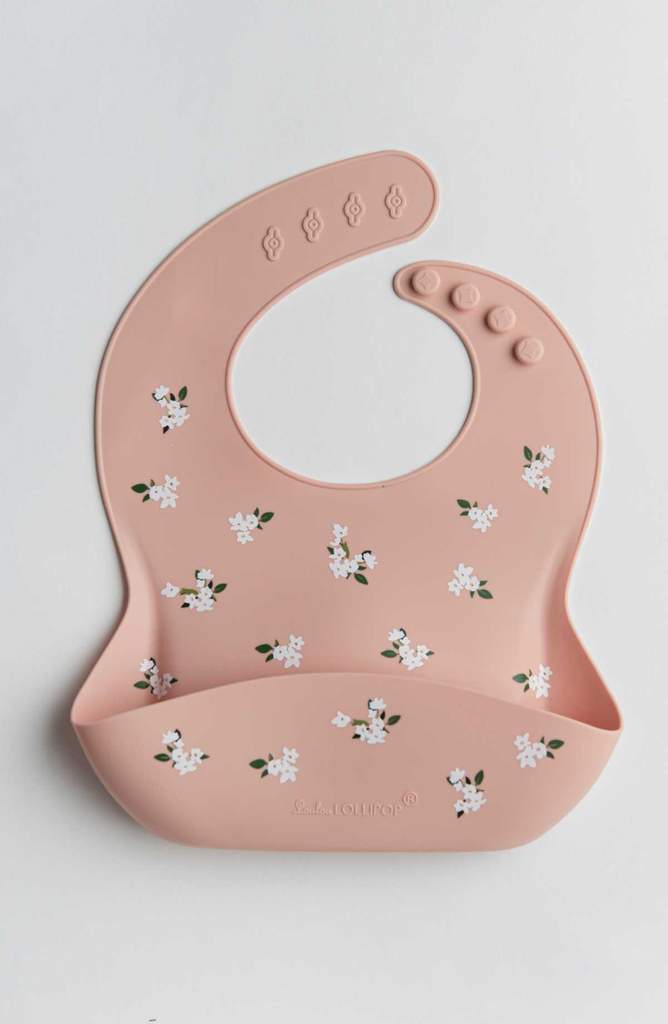 Bavoir silicone Fleurs