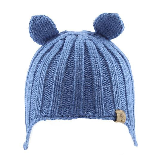 tuque bleue à oreilles