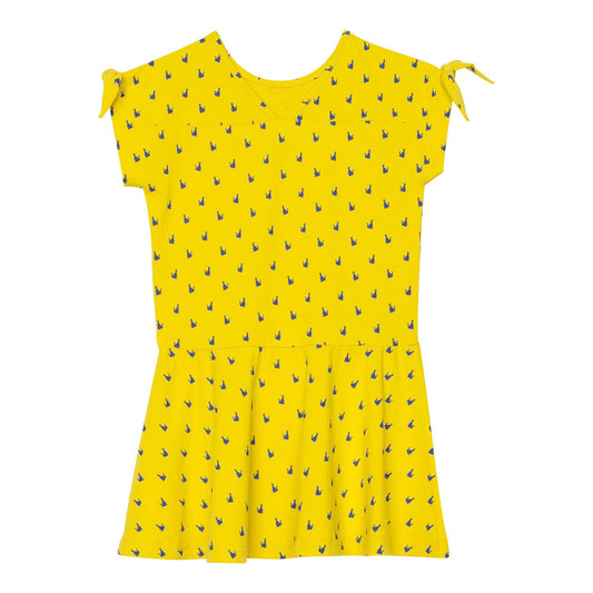 Robe Jaune imprimée Kangourou C30H91