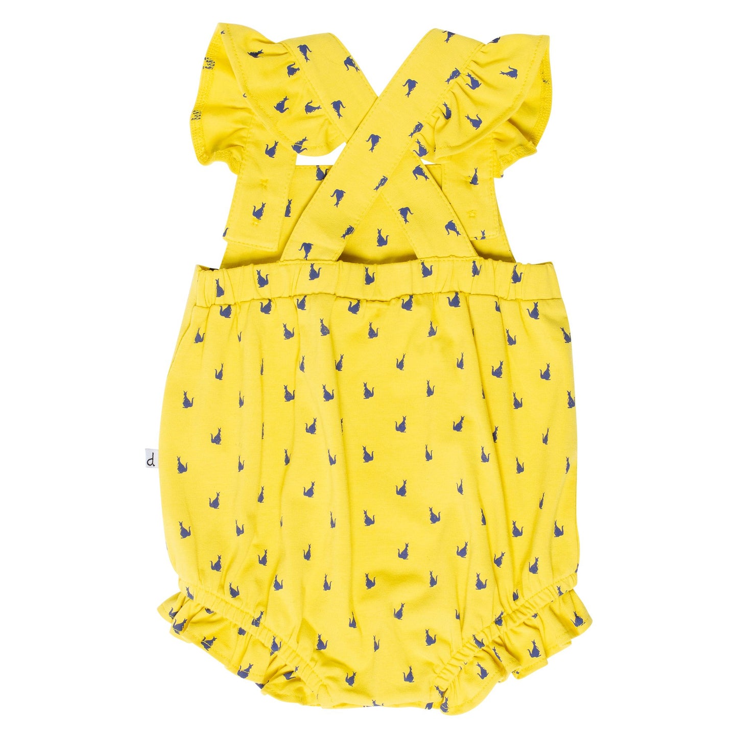 Barboteuse jaune imprimée Kangourou C30HH40