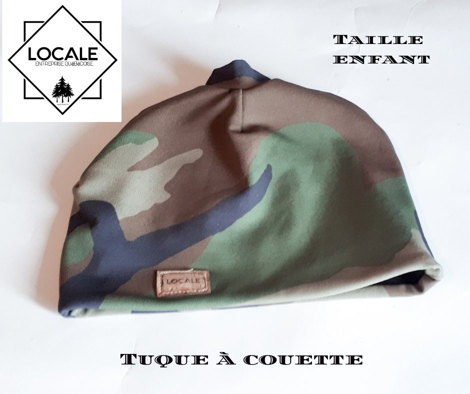 Tuque à couette ENFANT Camo