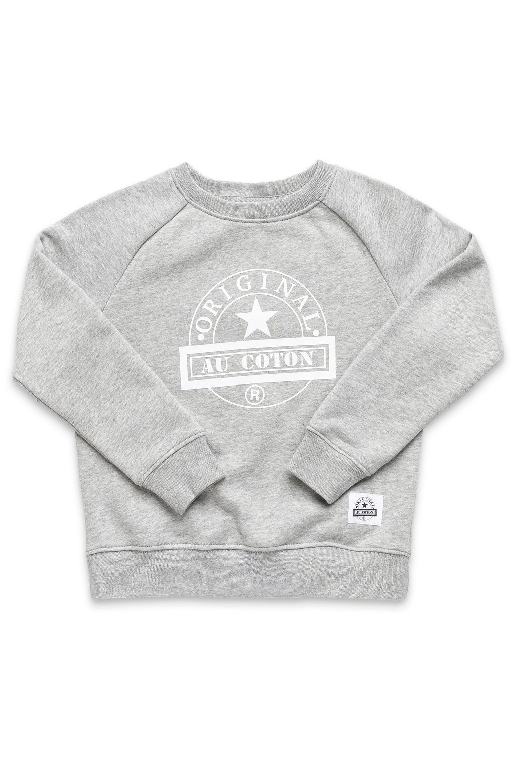 Chandail unisexe en coton ouaté Gris