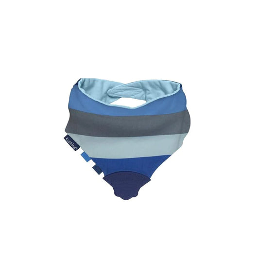 Bavoir de dentition Chew Bib Rayures Bleues