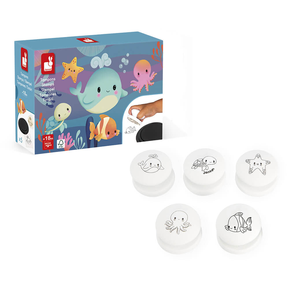 Boutique Petites Fleurs - Coffret 5 Tampons Océan Stampinoo