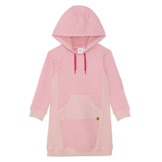 Robe Matelassée à capuchon Avec Poche Rose pâle D20E95