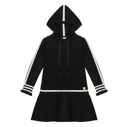 Robe tricot à capuchon D20MT90
