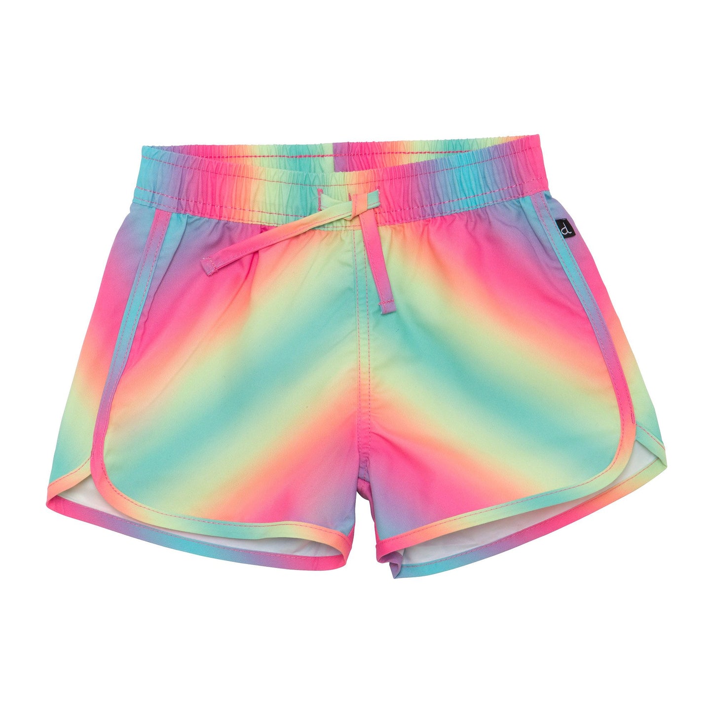Boutique Petites Fleurs - Short maillot à rayure arc-en-ciel D30NG25- Deux par Deux