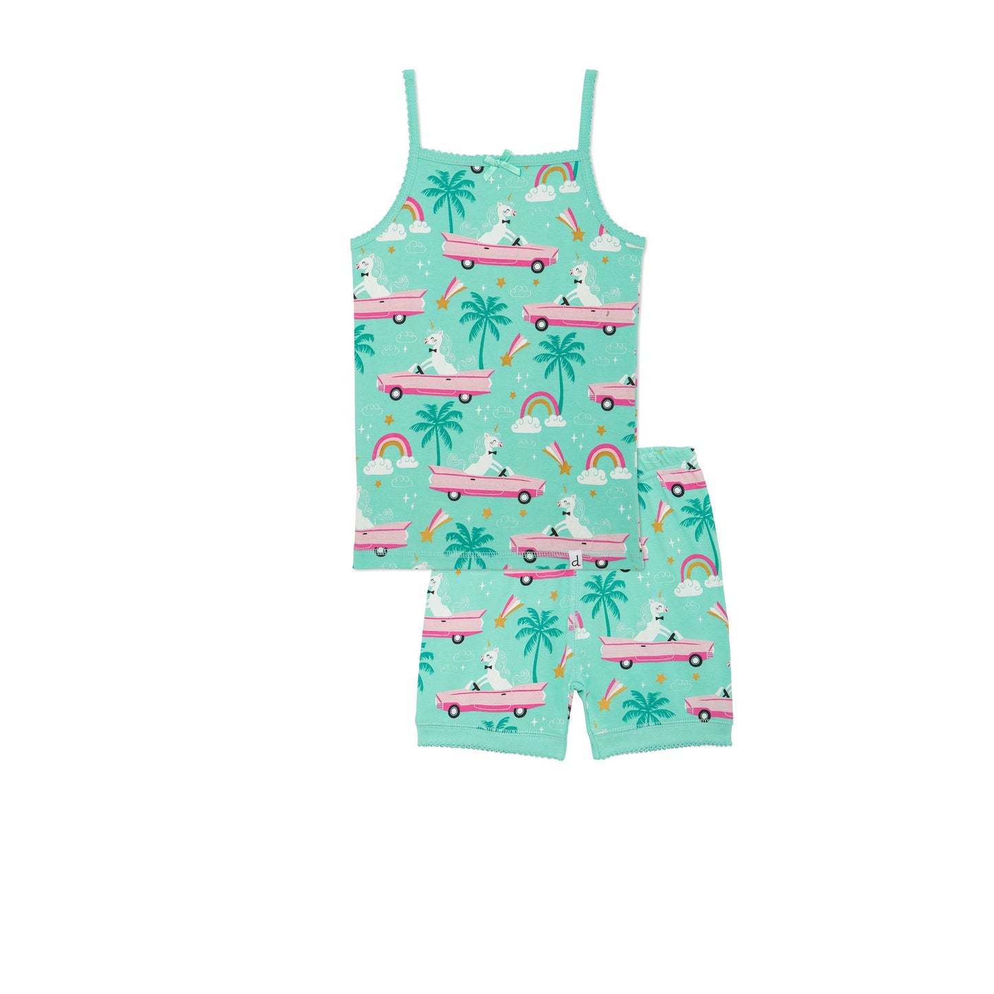 Boutique Petites Fleurs - Pyjama licorne en voiture D30PG14