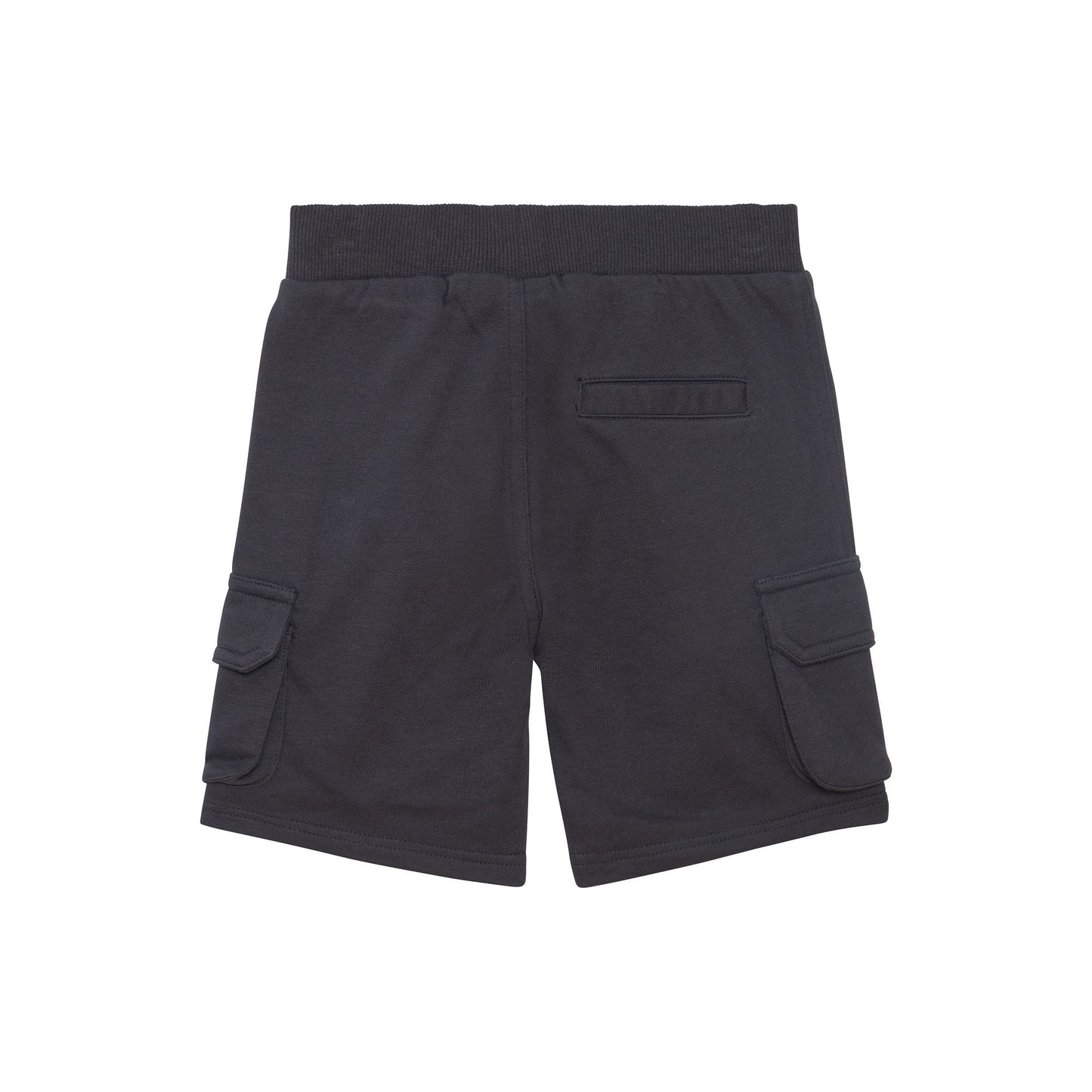 Bermuda en french terry gris foncé à poches cargo D30U25