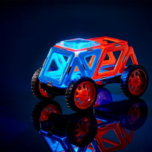 Boutique Petites Fleurs - Véhicule à construire magnétique Night cruiser Geosmart