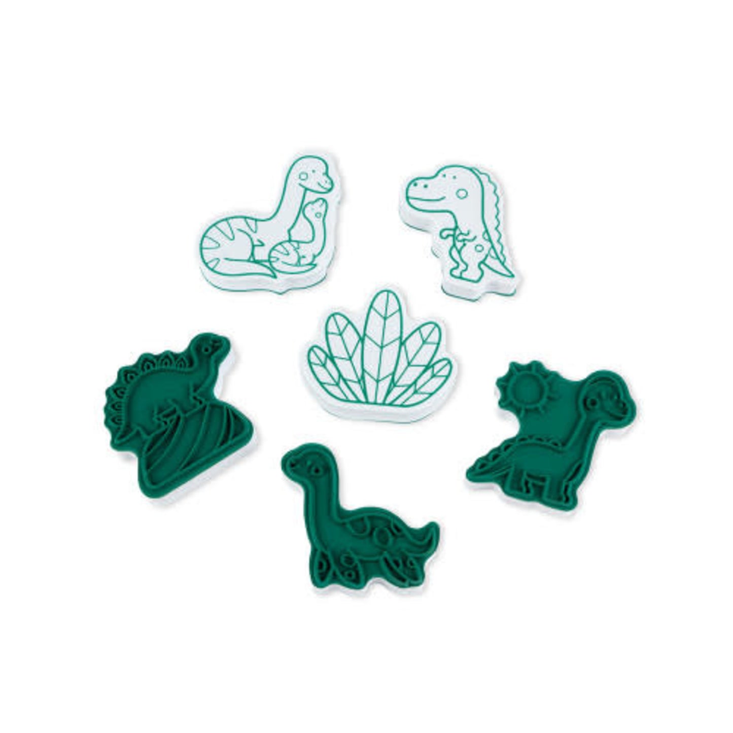 JANOD - Lot de 15 étampes avec encreur - Stampinoo Dino (mousse)